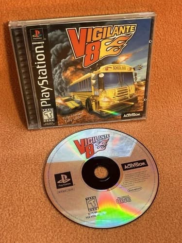 Vigilante 8 Sony PlayStation 1 PS1 Black Label Game Complete