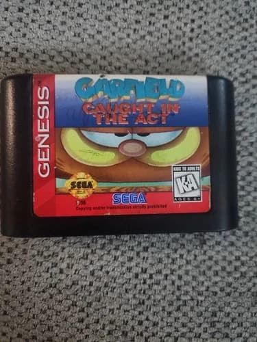 Garfield Caught in the Act (Sega Genesis, 1995) Cartridge Only Tested