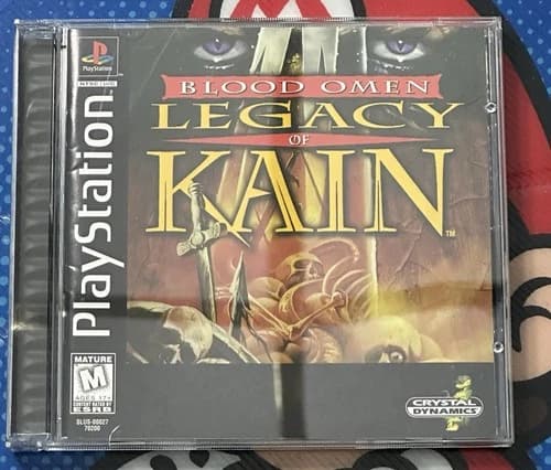 1996 BLOOD OMEN LEGACY OF KAIN SONY PLAYSTATION 1 PS1 CIB COMPLETE W/ MANUAL