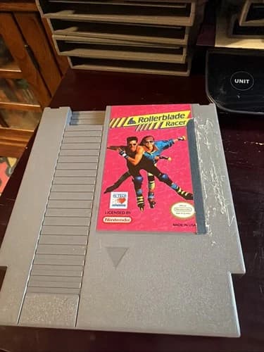 Rollerblade Racer Nintendo NES Game Cart, 1993 Edition
