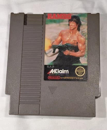 Rambo Nintendo NES Game Cartridge NTSC-U/C (US/Canada) Acclaim