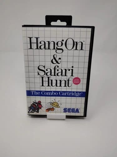 Hang On/Safari Hunt (Sega Master System SMS) Complete Manual Authentic