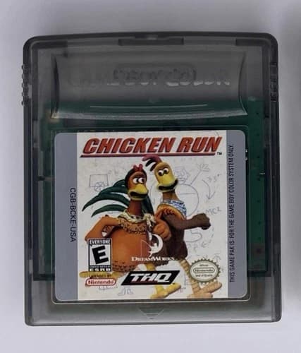 Chicken Run game for Gameboy Color Cartridge - Authentic Cart Only