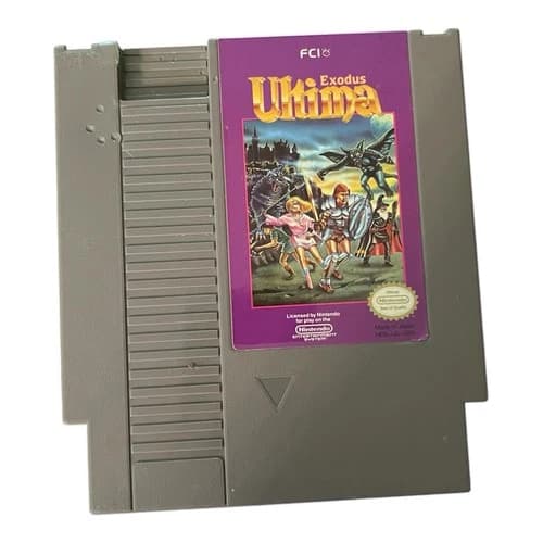 Ultima Exodus NES Nintendo FCI Tested Working Authentic Cartridge