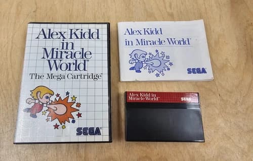 Alex Kidd in Miracle World (Sega Master System) – Complete in Box – Tested