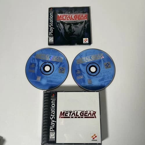 Metal Gear Solid (Sony PlayStation 1, 1999) PS1 Complete CIB Tested & Working