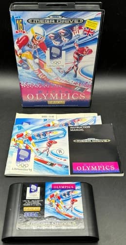 Winter Olympics Lillehammer 94 Sega Mega Drive CIB Complete W/ Manual Authentic