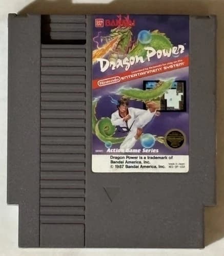 Nintendo NES Dragon Power (Cleaned, Tested & Working)