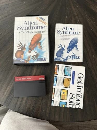 Sega Master System Game Alien Syndrome CIB Complete In Box