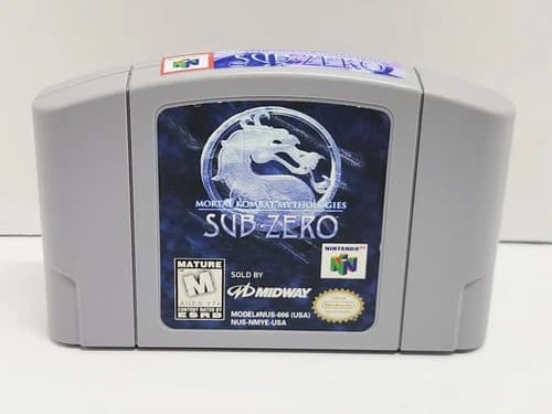 Mortal Kombat Mythologies: Sub-Zero Nintendo 64 N64 Authentic Tested