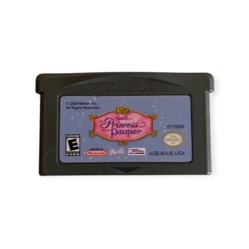 Barbie as the Princess and the Pauper (Nintendo Gameboy Advance) Cart Only!