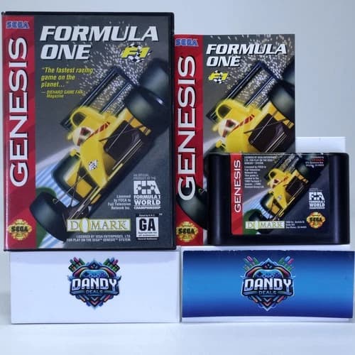 Formula One F1 CIB W/ Manual - Sega Genesis