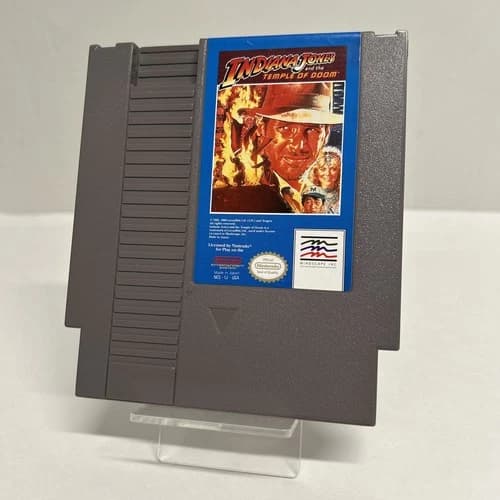 Indiana Jones and The Temple of Doom (Nintendo NES) Authentic & Tested