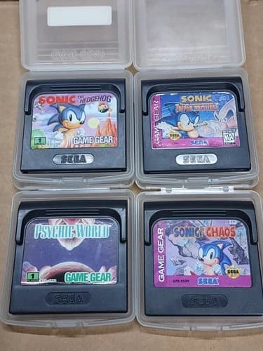 PSYCHIC WORLD Sonic Hedgehog CHAOS Triple Trouble Sega GAME GEAR 4