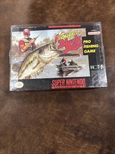 Super Black Bass - Super Nintendo SNES - Tested - BOX, Manual, Game, Case Includ