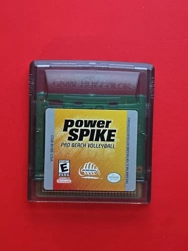 Power Spike Pro Beach Volleyball Game Boy Color Nintendo GBC Authentic Tested