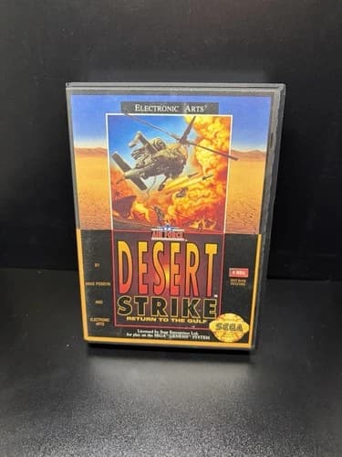 Desert Strike: Return to the Gulf (Sega Genesis) CIB Clean Tested Ships Fast