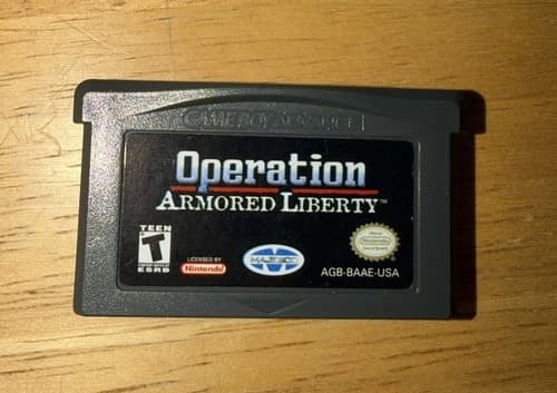 GAMEBOY ADVANCE GBA OPERATION ARMORED LIBERTY AUTHENTIC TESTED WORKING