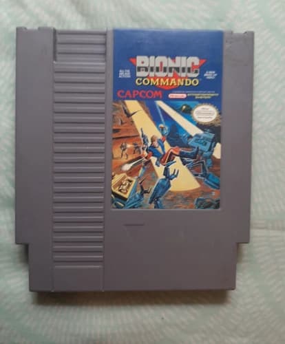 BIONIC COMMANDO for Nintendo NES - Lovely label - Tested & working well!