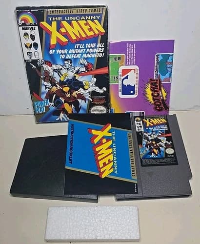 NINTENDO NES LJN MARVEL THE UNCANNY X-MEN CIB Complete 1989