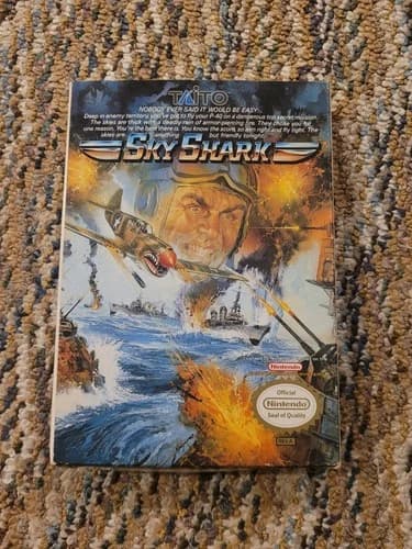 Sky Shark NES CIB 1989 Authentic Tested