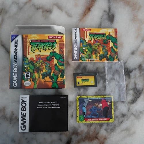 Game Boy Advance GBA Teenage Mutant Ninja Turtles CIB Complete GOOD