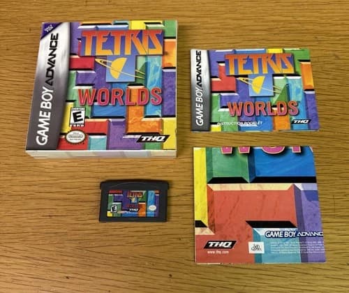 Tetris Worlds | GameBoy Advance | GBA | Tested | Authentic | Complete | CIB
