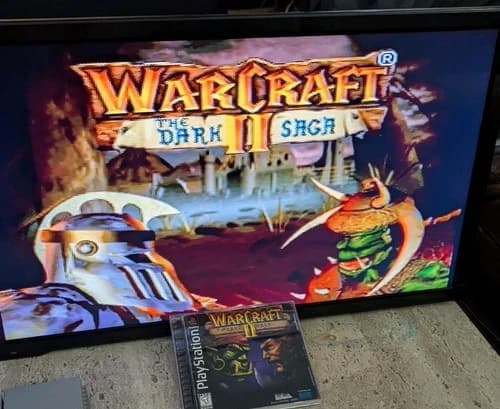 Warcraft II: The Dark Saga (PS1, EA, 1997) - CIB, w Manual, Authentic, Tested