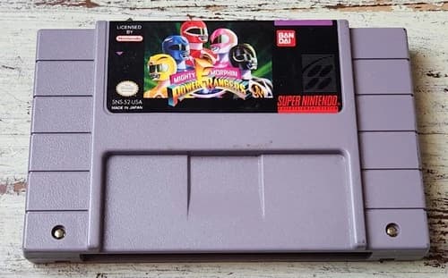 Mighty Morphin Power Rangers SNES Tested Authentic USA Super Nintendo Cart