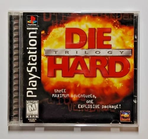 Die Hard Trilogy PS1 (Sony PlayStation 1, 1996) CIB w/Manual/Reg.Card