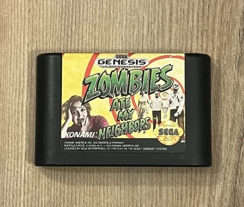 Zombies Ate My Neighbors (Sega Genesis, 1993) Cart Only Tested Works