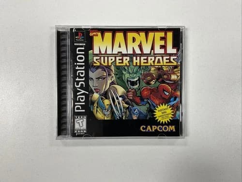 Marvel Super Heroes Sony PlayStation 1 1997 CIB Tested PS1
