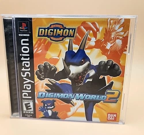 Digimon World 2 (Sony PlayStation 1, 2001) CIB w/ Reg Card PS1 - case crack