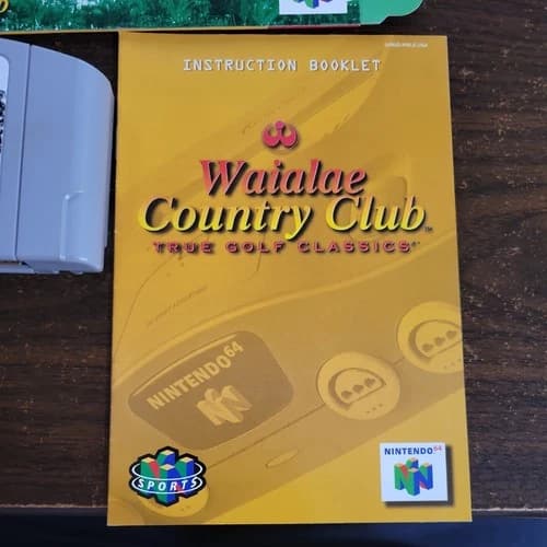 Waialae Country Club Nintendo 64 N64 Authentic Tested Working CIB