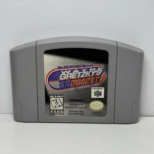 Wayne Gretzky's 3D Hockey - Nintendo 64 N64 - Authentic Cartridge Only - GOOD