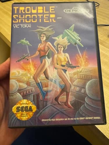 Trouble Shooter sega genesis CIB RARE