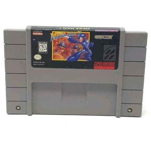 Mega Man 7 Super Nintendo SNES Authentic Cartridge Tested & Working