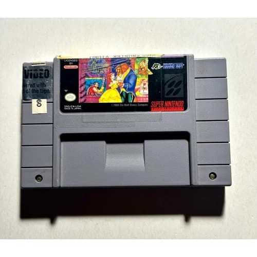 Disney's Beauty and the Beast (Super Nintendo SNES)Works Authentic🔥