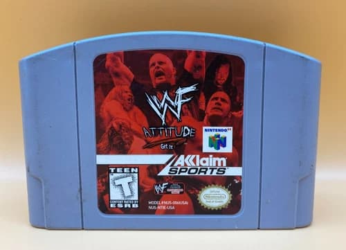 WWF Attitude (Nintendo 64, 1999) N64 Cart Only