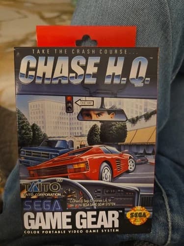 TESTED Sega GAME GEAR Genuine CHASE HQ H.Q. Completed with Manual in NEW Box CIB