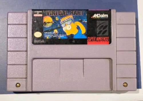 Virtual Bart (Super Nintendo, 1994) SNES Authentic Tested