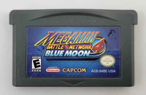 GBA Megaman Battle Network 4 Blue Moon - Tested - Authentic - GameBoy Advance