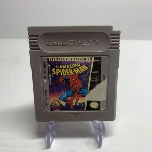 The Amazing Spider-Man (Nintendo Game Boy, 1990) Authentic Cartridge Only Tested