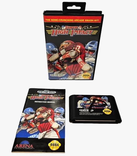 Super High Impact (Sega Genesis, 1992) Complete in Box CIB TESTED