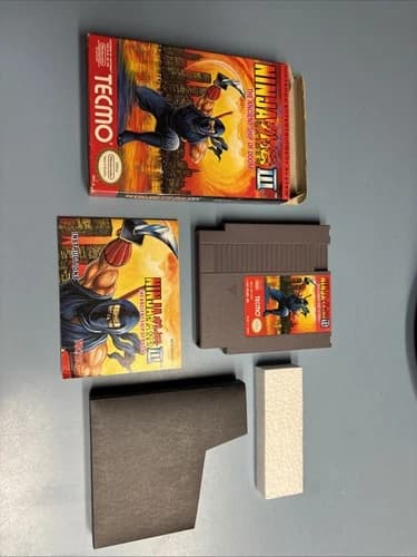 RARE Ninja Gaiden III The Ancient Ship of Doom Nintendo NES CIB Complete w/ Box