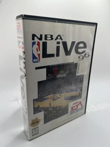 NBA Live 96 (Sega Genesis, 1995) Complete in Box - CIB Tested W/ Manual Works