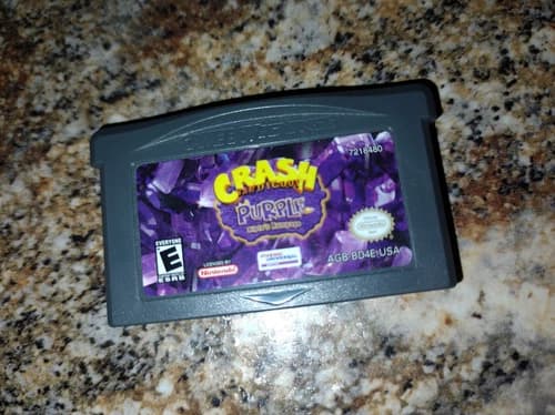 Crash Bandicoot Purple: Ripto's Rampage (Nintendo Game Boy Advance, 2004) Tested