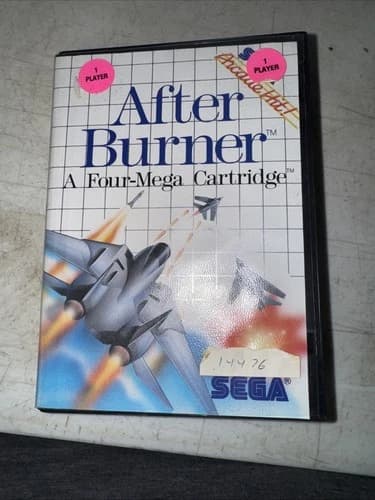 After Burner (Sega Master System, 1988) CIB Complete w/Manual Tested - US Seller