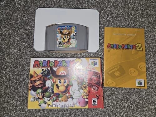Mario Party 2 N64 CIB Complete In Box With Manual