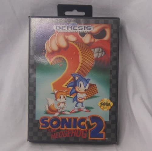 Sonic the Hedgehog 2 For SEGA Genesis 1992 Minty Complete In Box Tested, Working